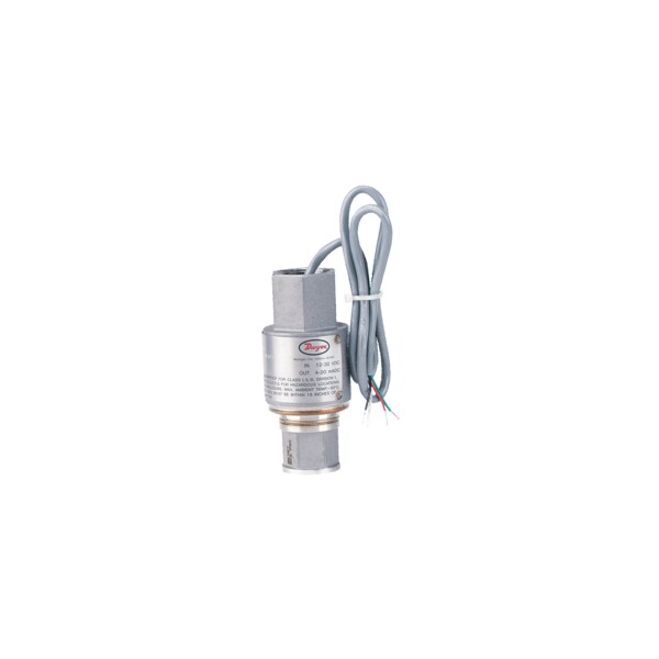Fixed range pressure transmitter, range 0-15 psi (0-1 bar).